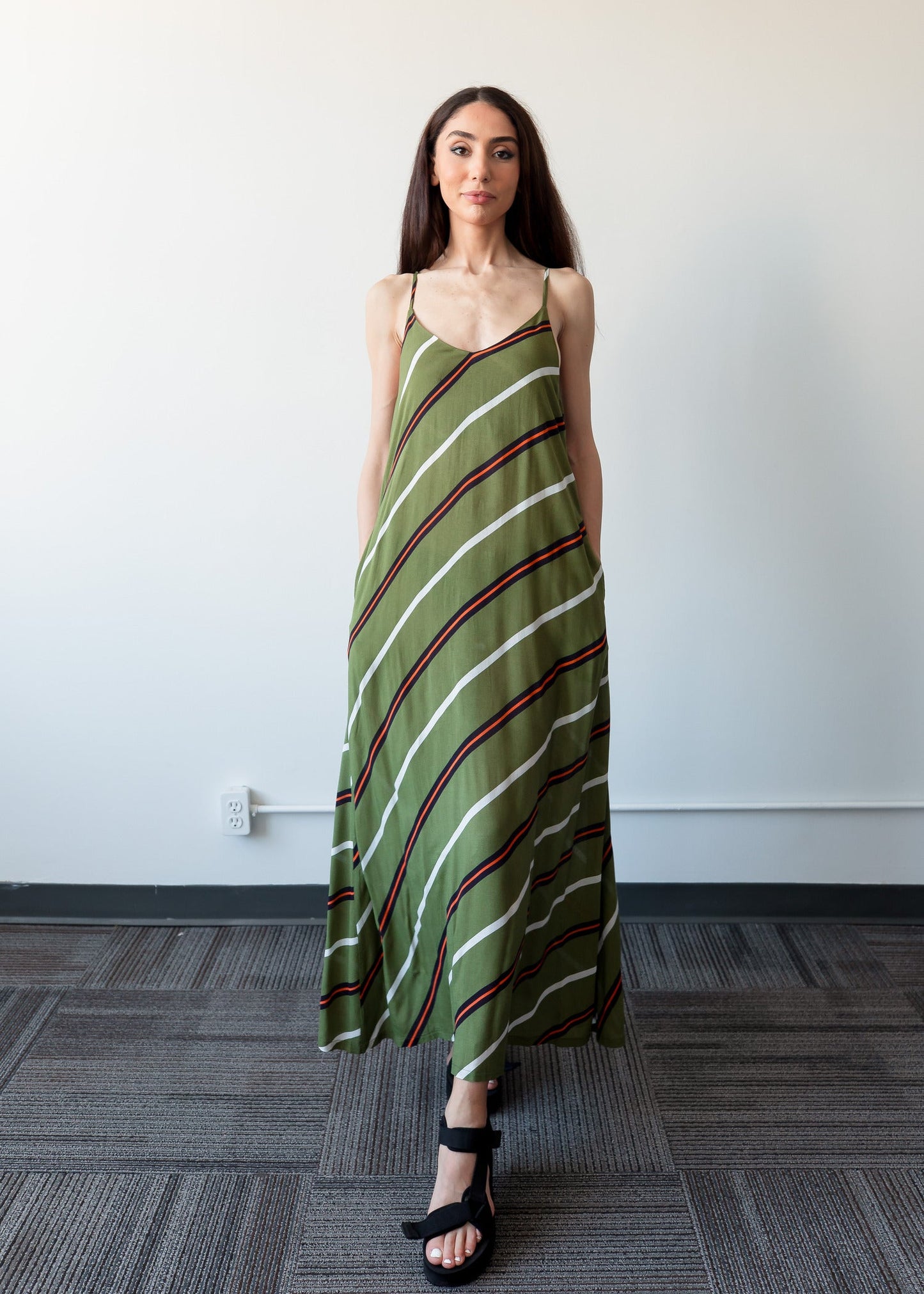 Lovebird stripes Dress ('Ayne by Goreea) - Goreea Designs