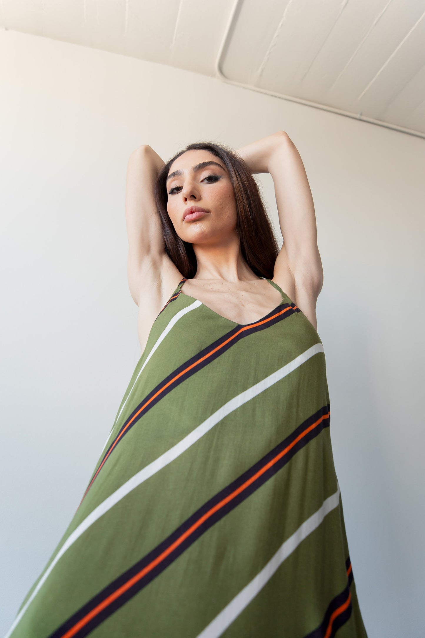 Lovebird stripes Dress ('Ayne by Goreea) - Goreea Designs