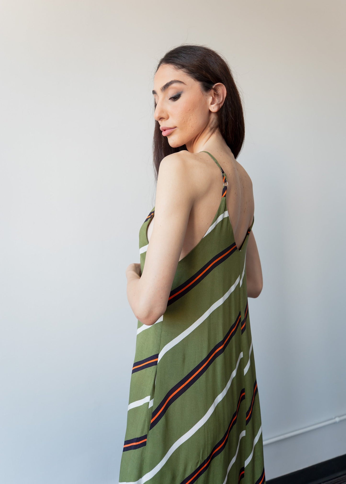 Lovebird stripes Dress ('Ayne by Goreea) - Goreea Designs