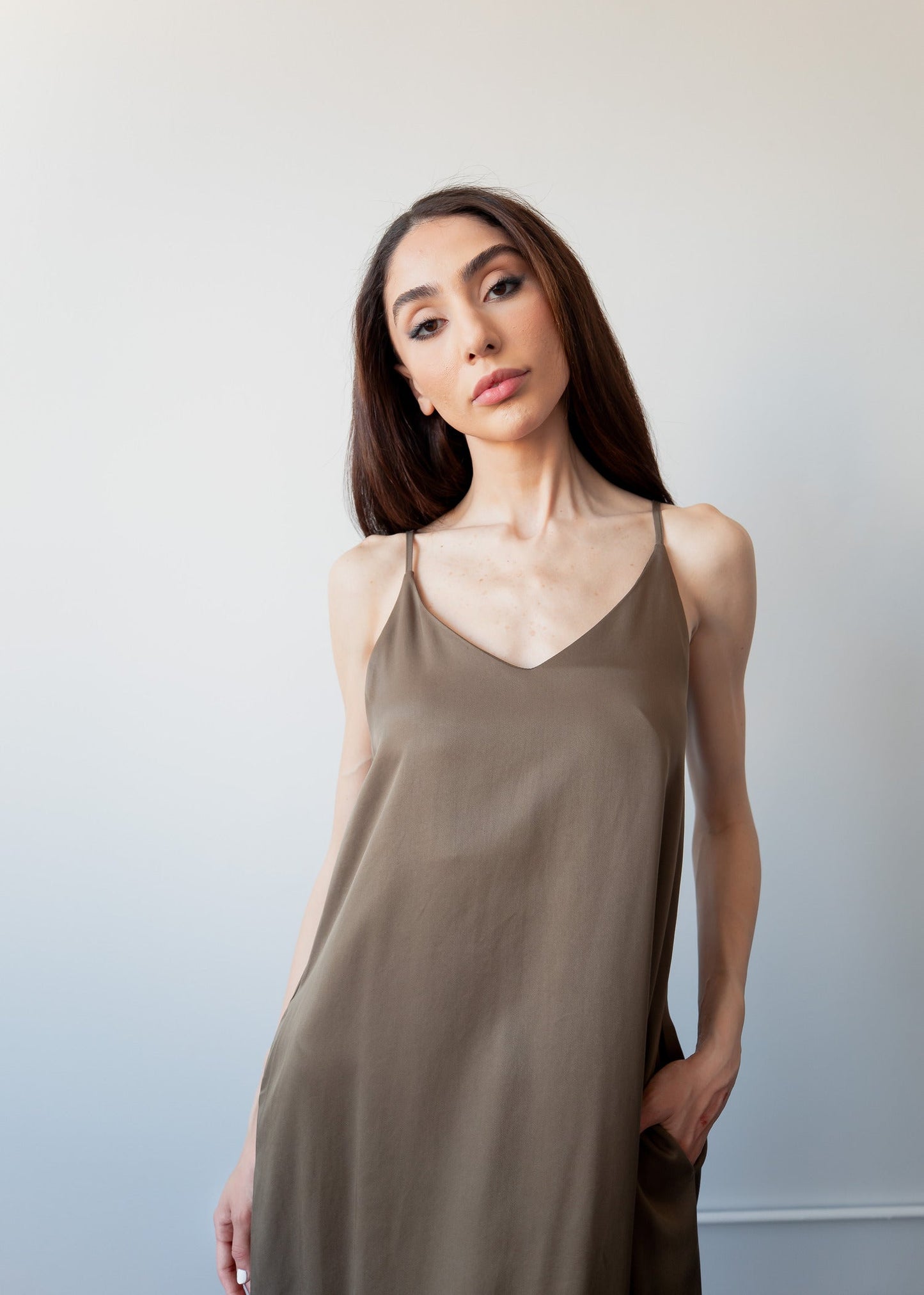 Lovebird Sage Dress ('Ayne by Goreea) - Goreea Designs