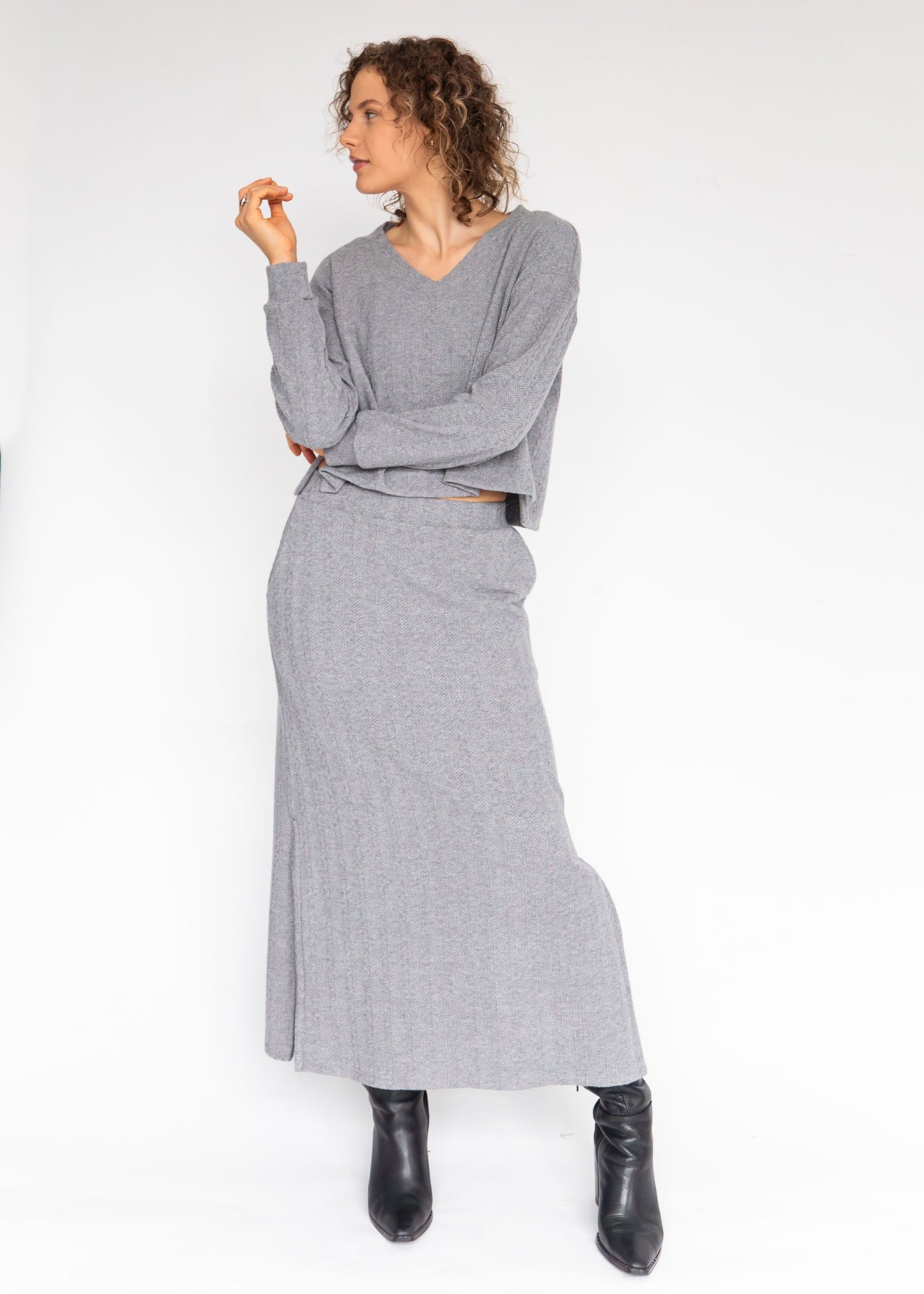 Serenity Grey Top ('Ayne by Goreea) - Goreea Designs