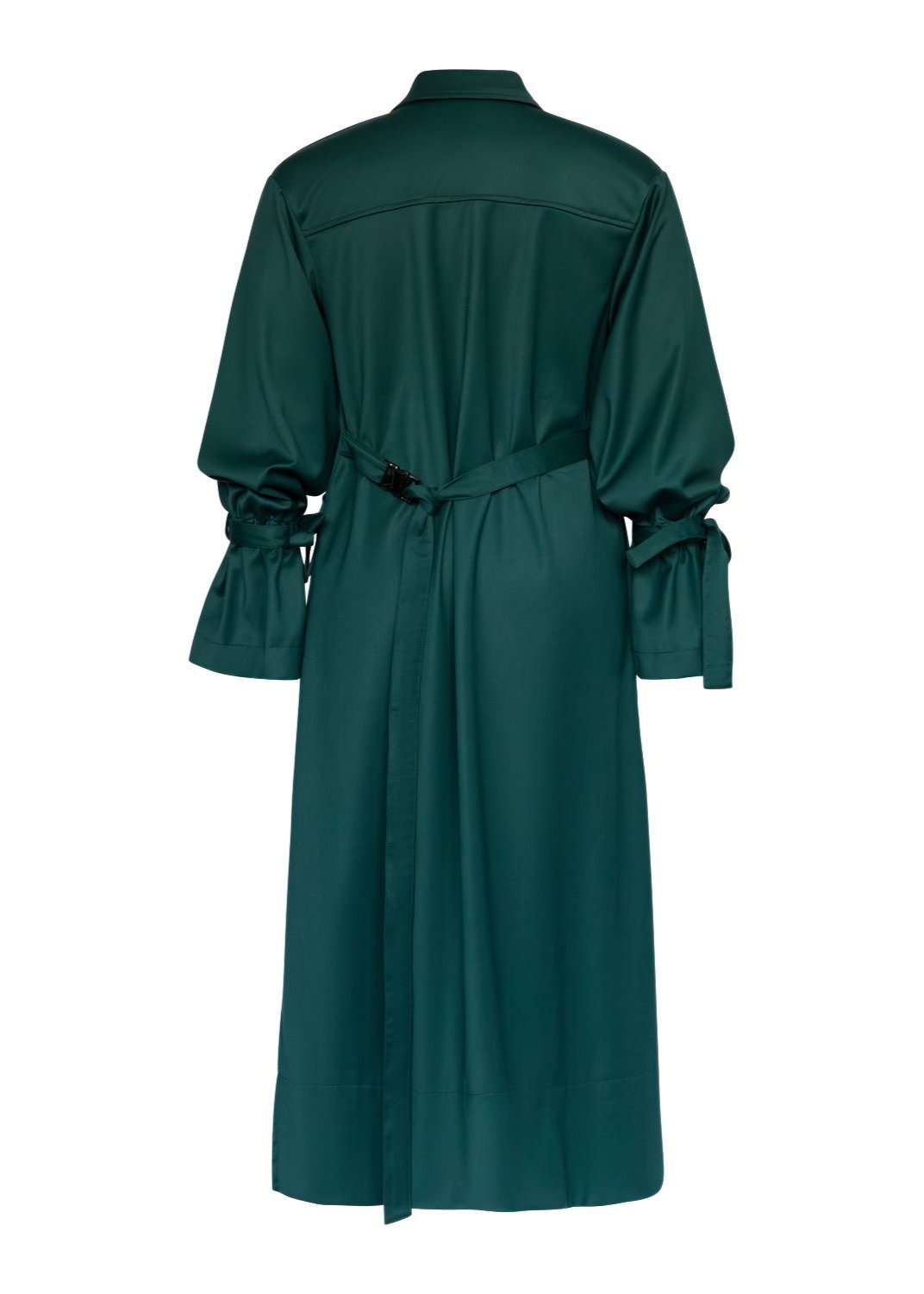 The Lisbon Maxi Shirt Dress (Green)