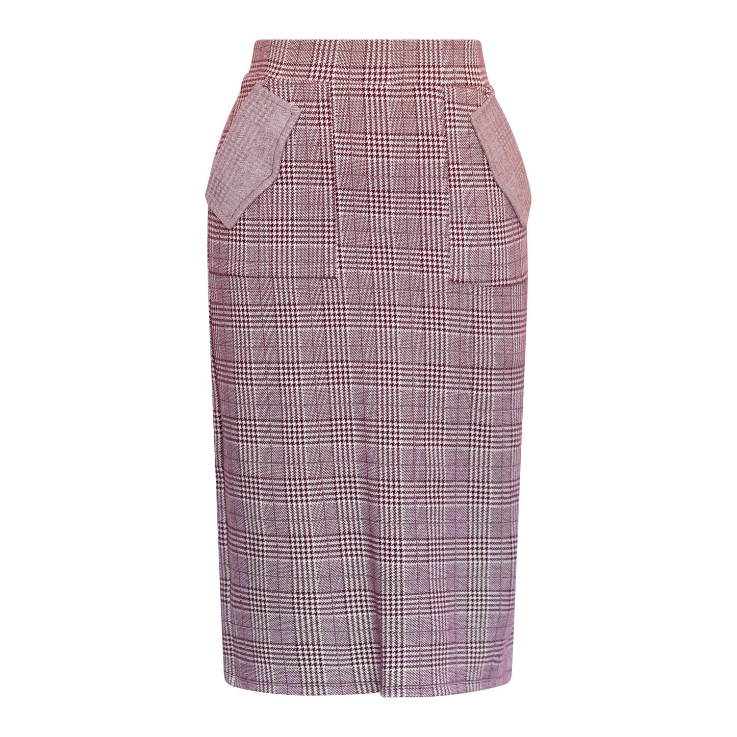 THE LONDON PENCIL SKIRT (Burgundy) - Goreea Designs