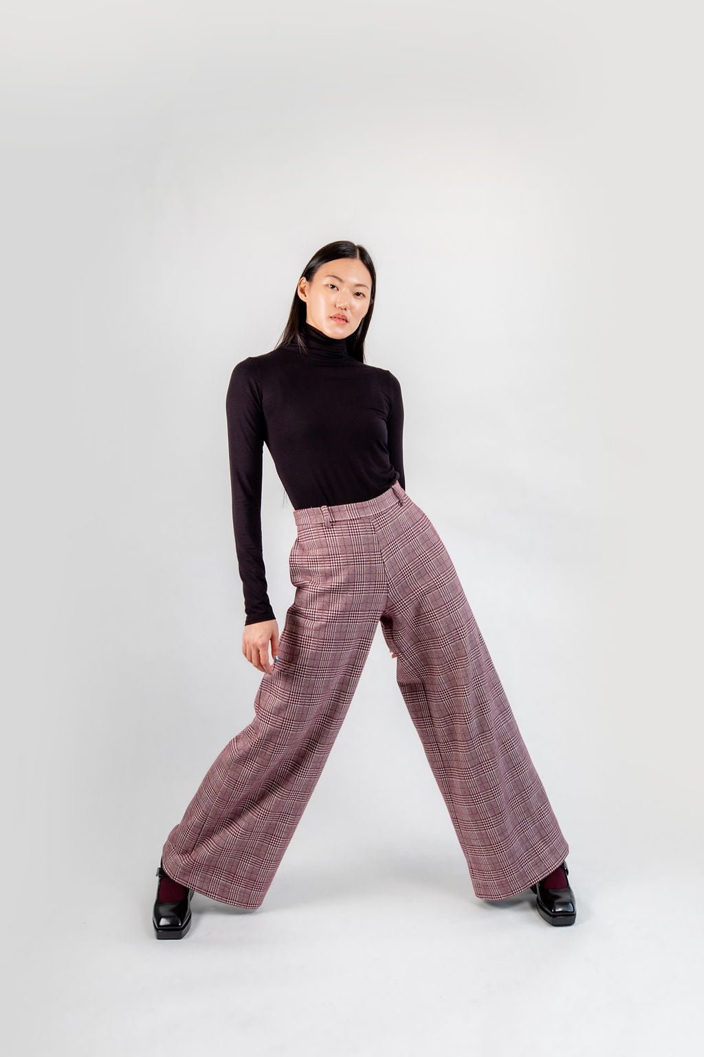 THE SOHO PANTS (Burgundy) - Goreea Designs