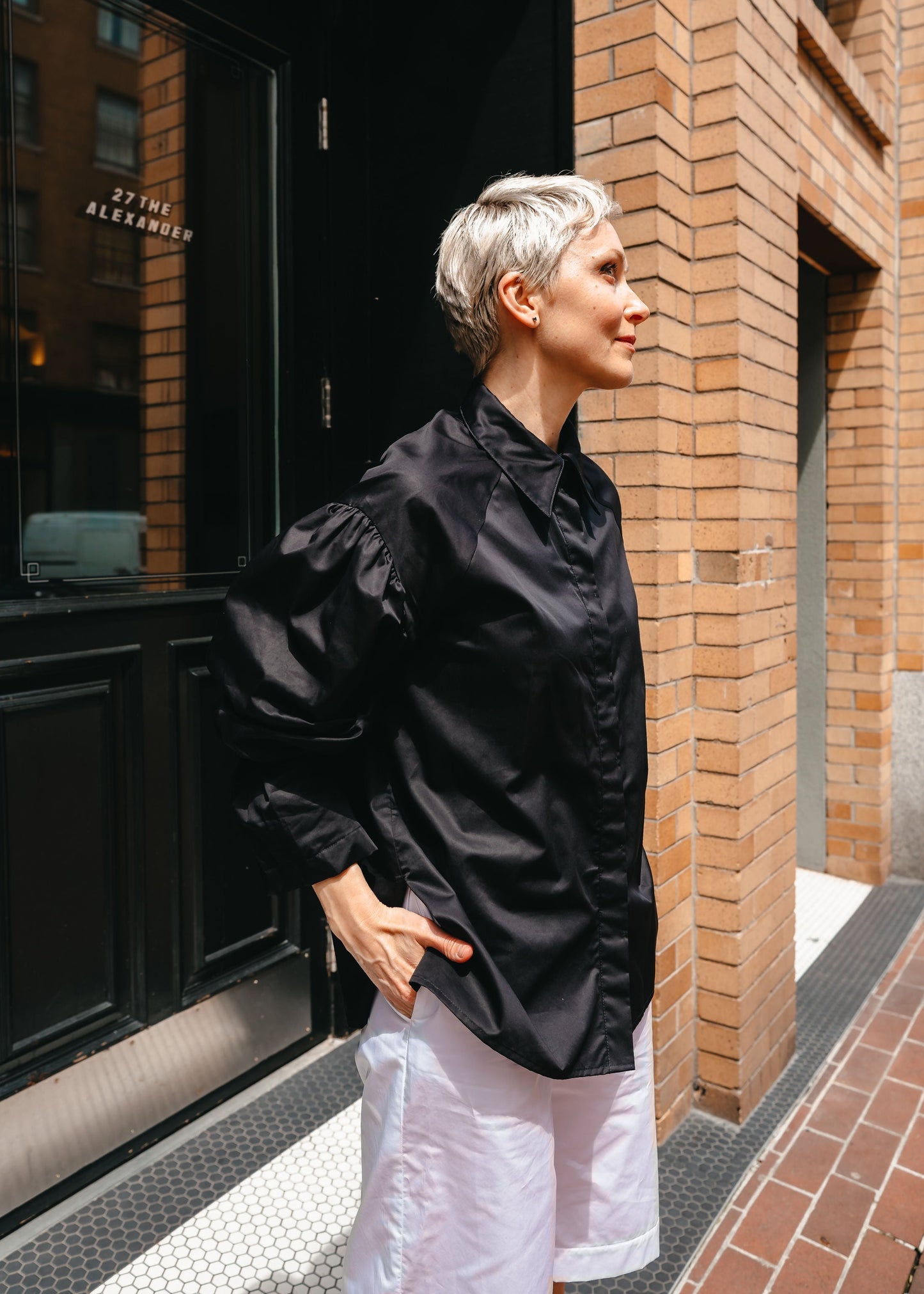 YULIA SHIRT (Black) - Goreea Designs