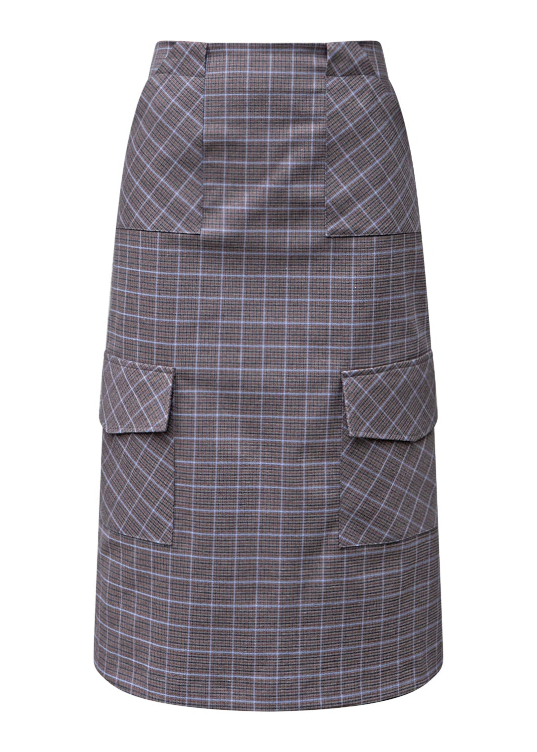 THE ANDRA SKIRT IN GREY PLAID