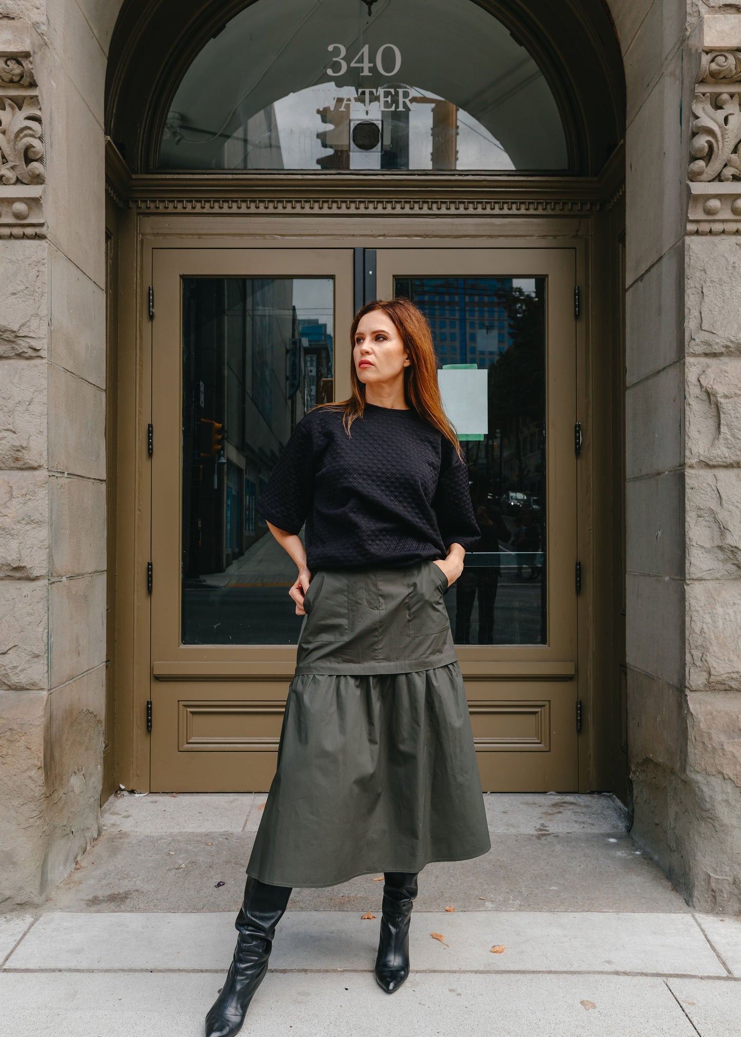 EMILY SKIRT IN GREEN