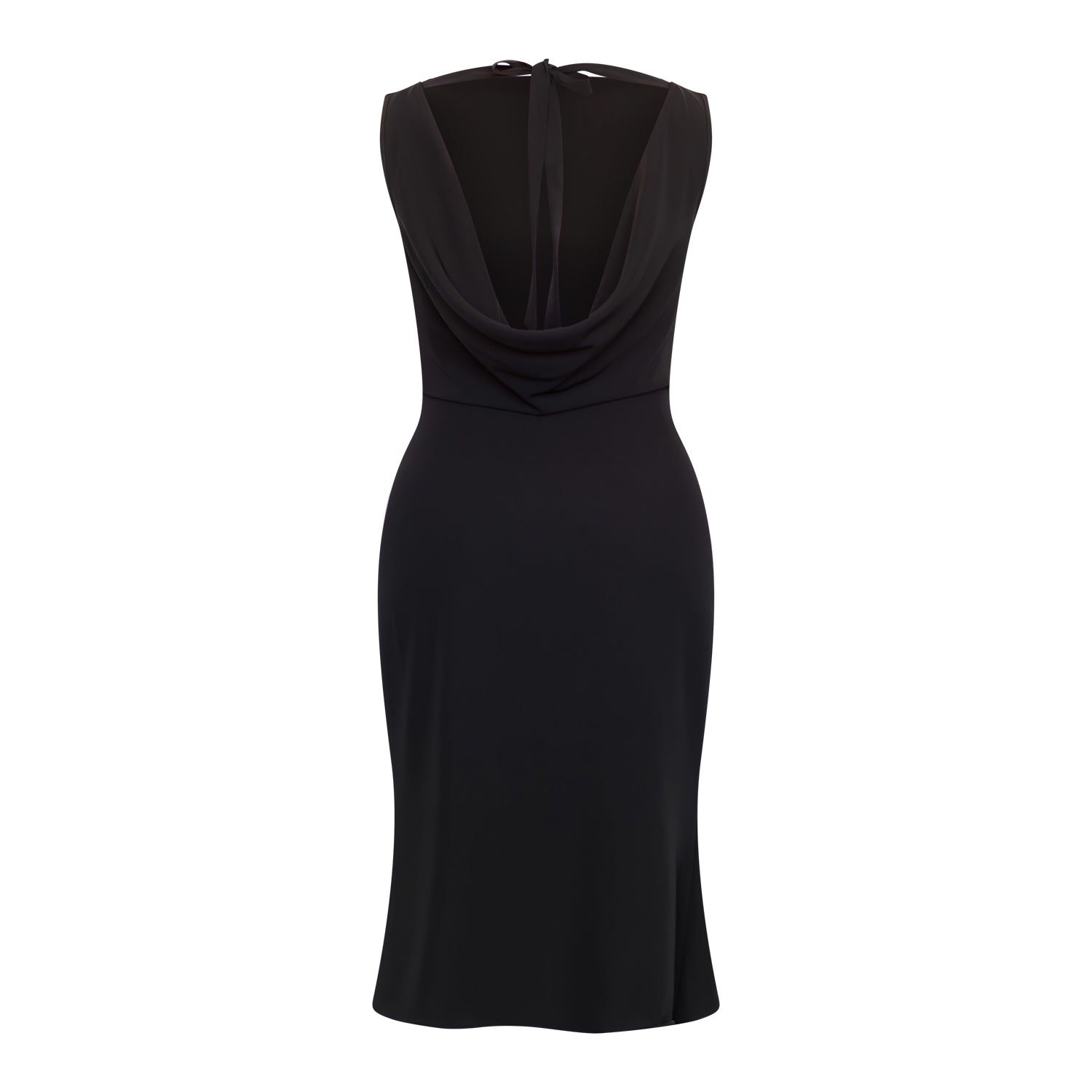 The Midi Hourglass Dress With Deep Back Cowl ('Ayne by Goreea) The Midi Hourglass Dress With Deep Back Cowl ('Ayne by Goreea)