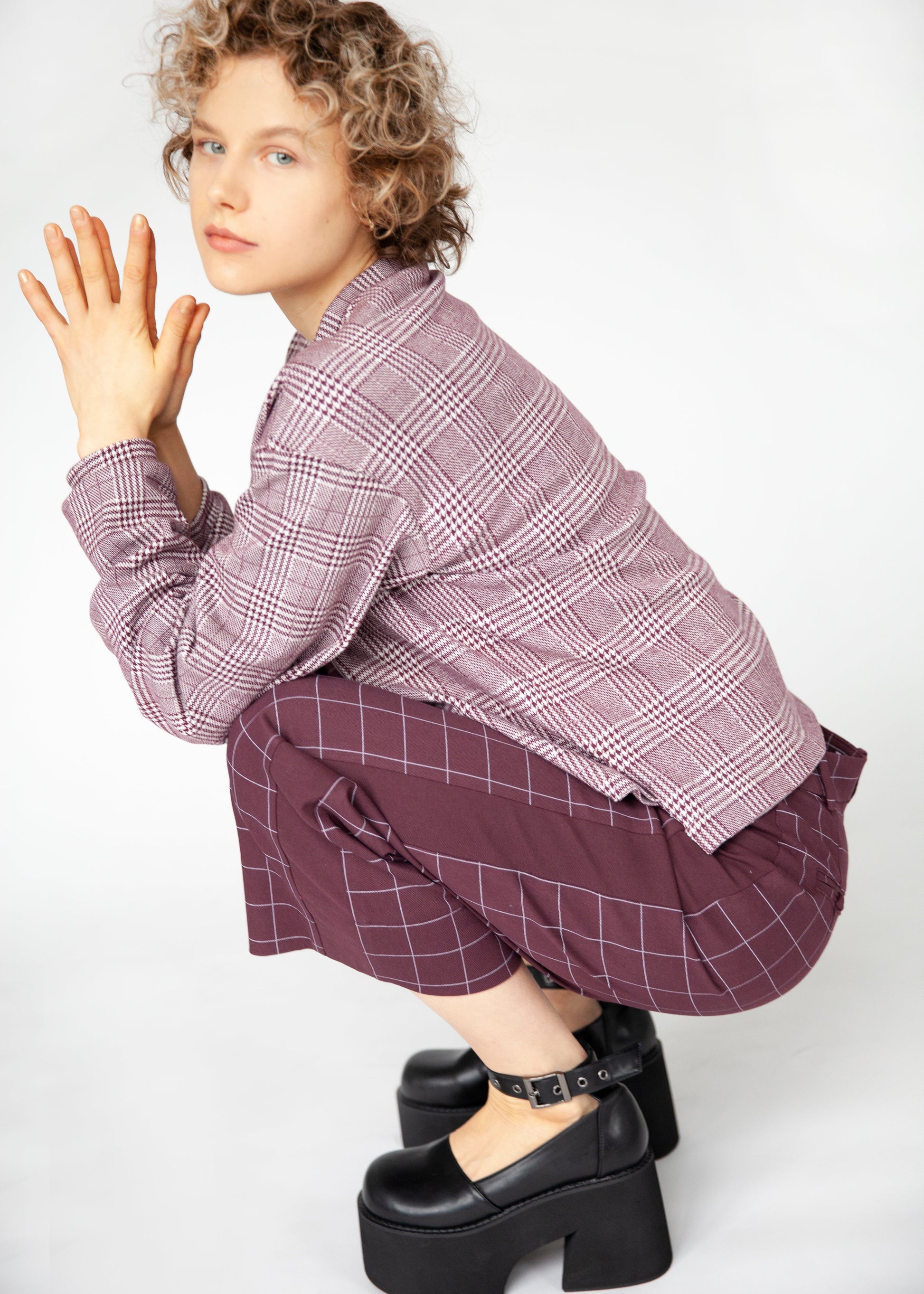 THE SHORT PANTS (Burgundy) - Goreea Designs