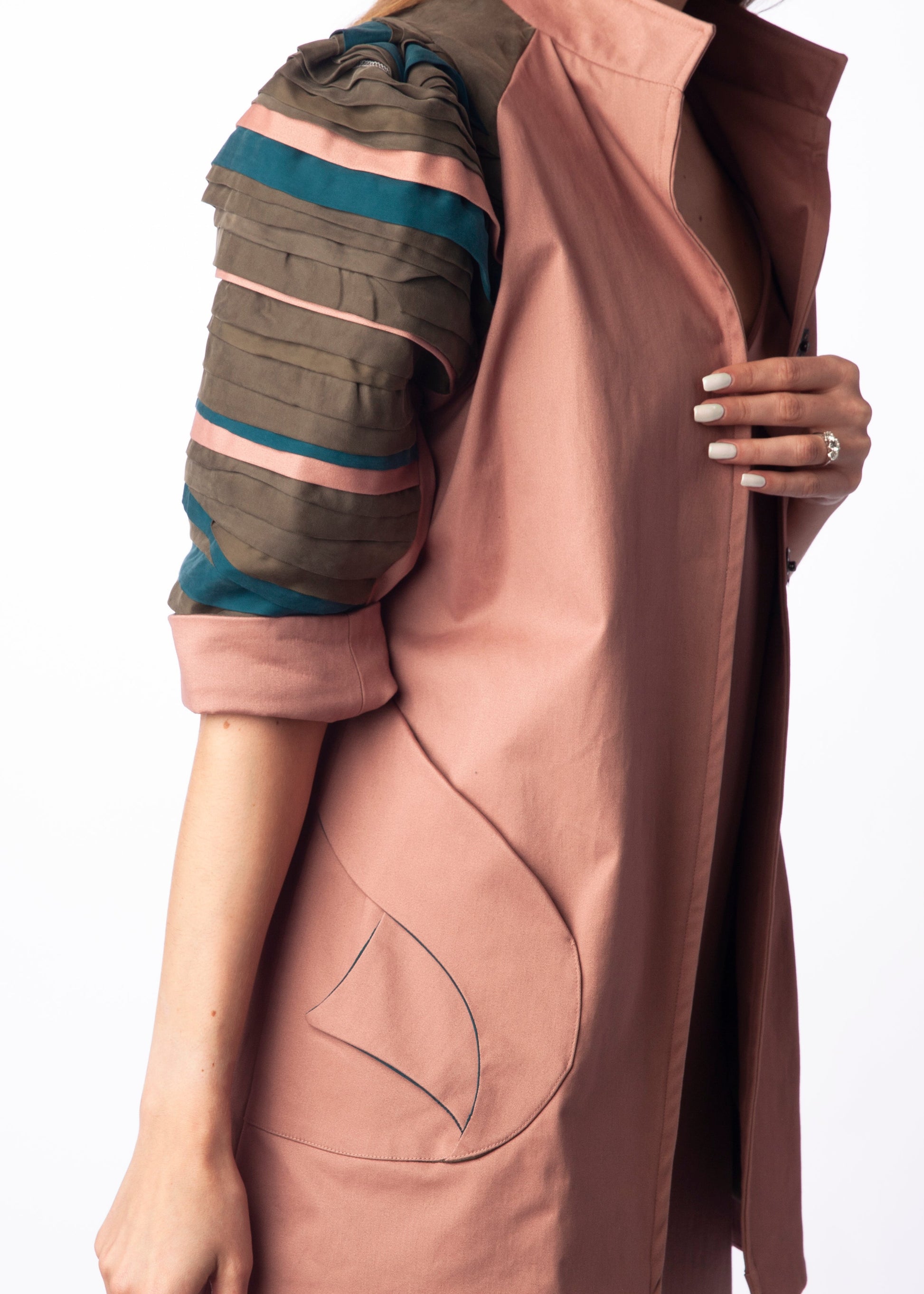 THREE QUARTERS SLEEVE JACKET - Goreea Designs