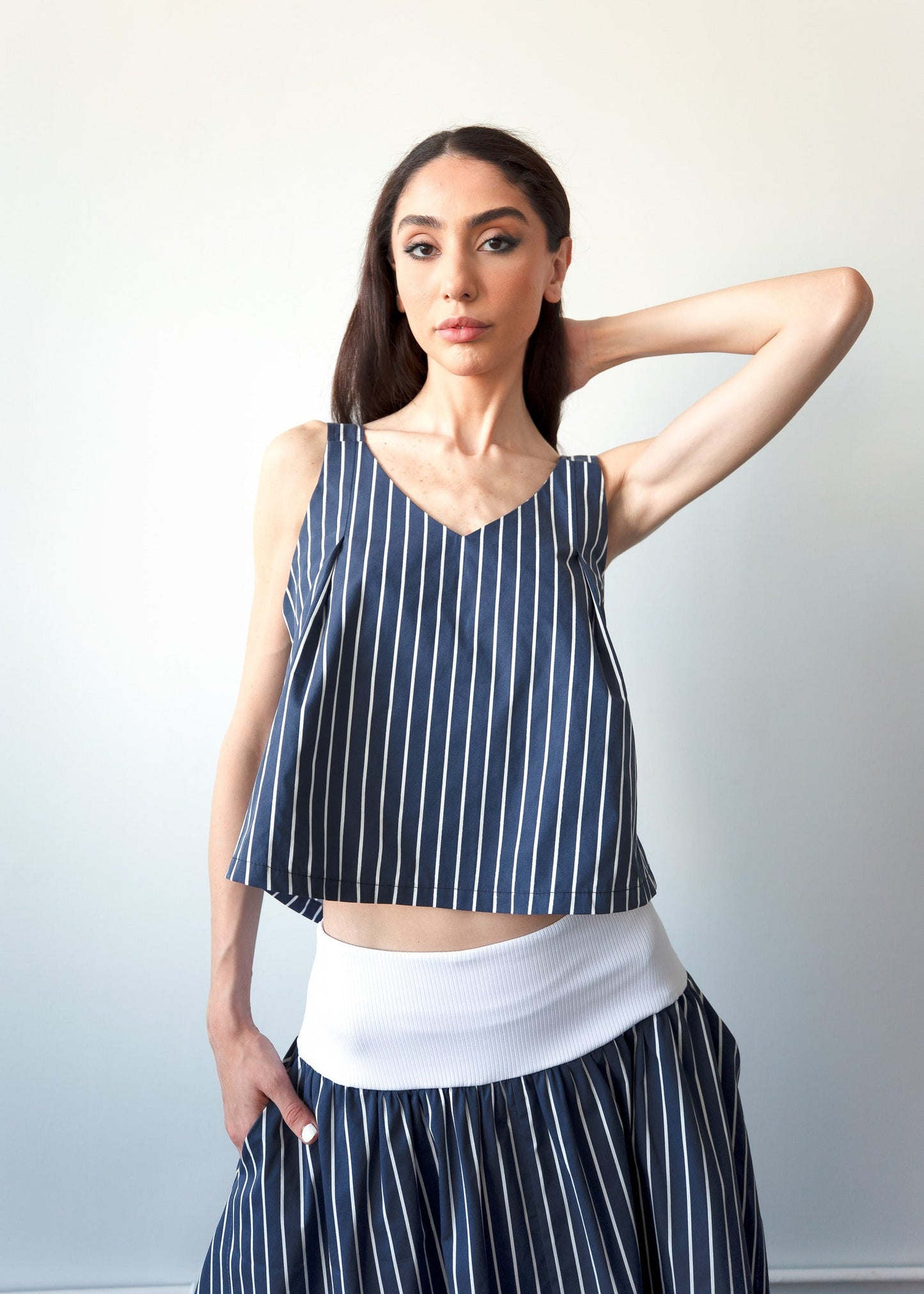 THE MELIKA TOP IN STRIPES