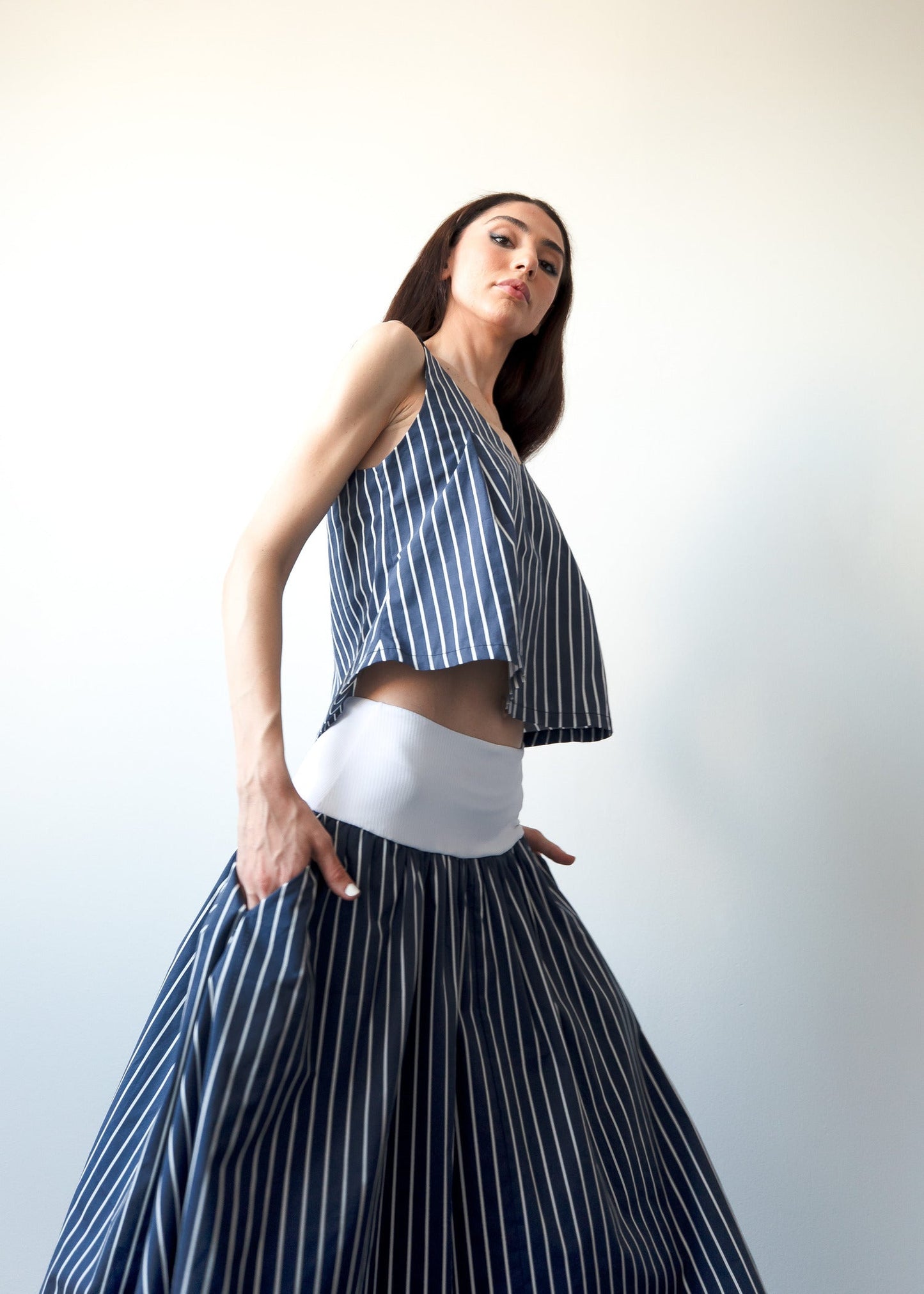 VERONA SKIRT IN STRIPES