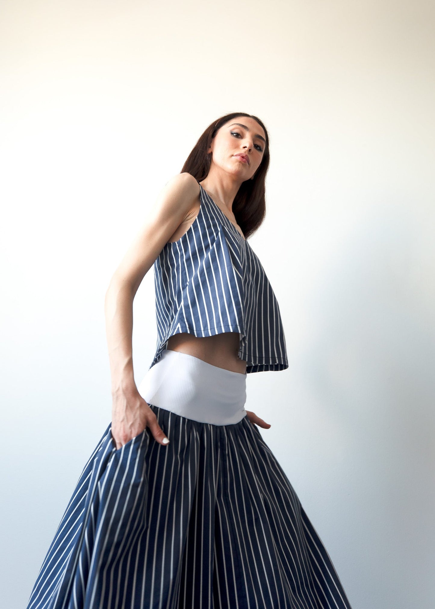 THE MELIKA TOP IN STRIPES