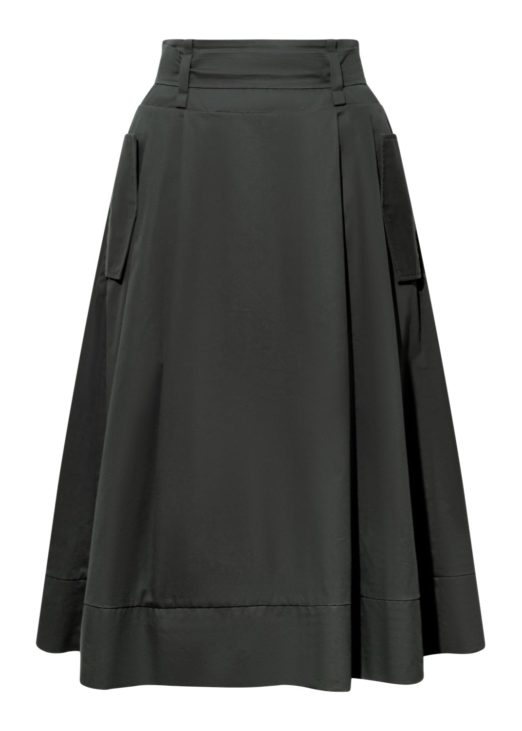 THE KENT PLEATED SKIRT (Forest Green) - Goreea Designs