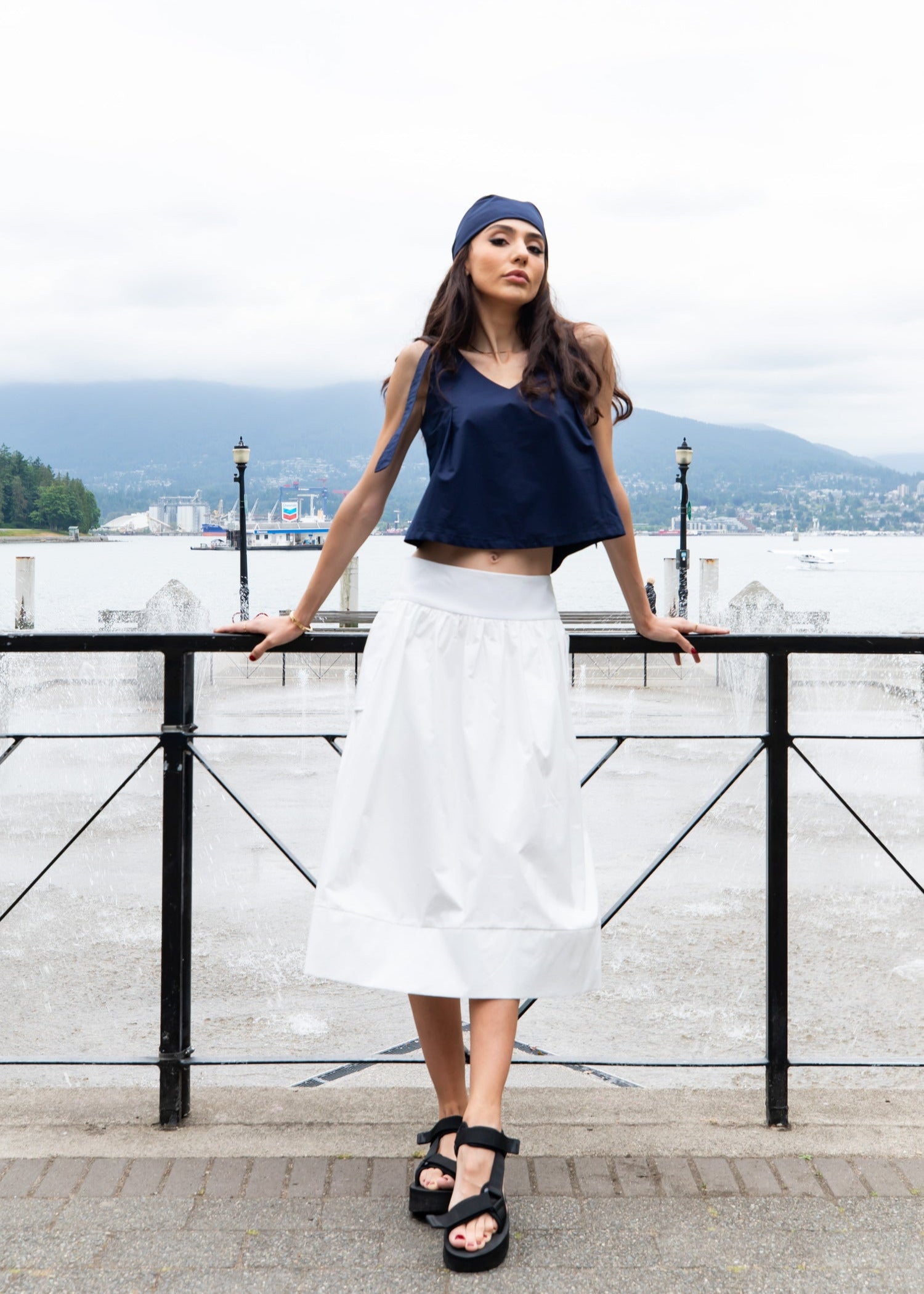 THE ISOLDE SKIRT IN WHITE - Goreea Designs