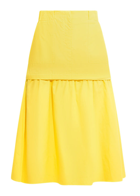 sustainable white midi skirt
elevated basics
designer summer skirt
made in Canada
Wolf and Badger
slow fashion
urban chic style