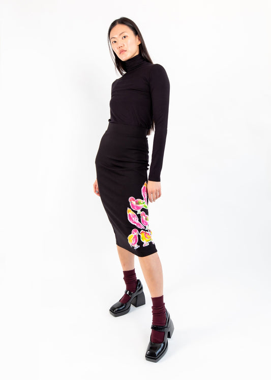 PENCIL BIRD SKIRT - Goreea Designs